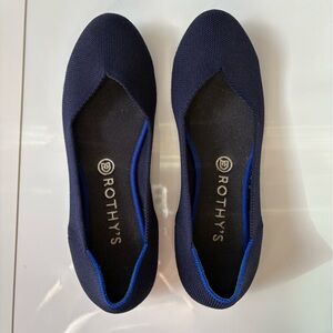 Rothy's Navy Blue Knit Flats